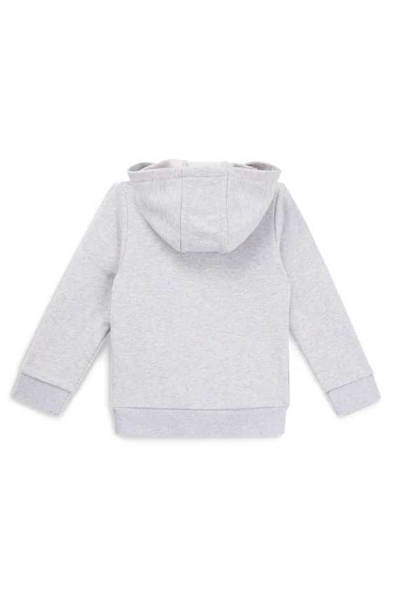 Kids’ logo-print zip-up hoodie in a cotton blend Kids’ logo-print zip-up hoodie in a cotton blend