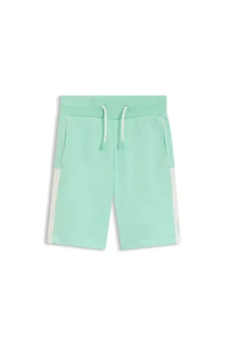 Kids’ logo shorts in cotton-blend fleece