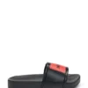 Kids’ logo-strap slides in PVC