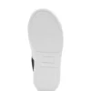Kids’ logo-strap trainers in canvas and leather