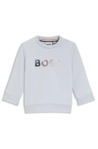 Kids’ logo sweatshirt in cotton-blend terry