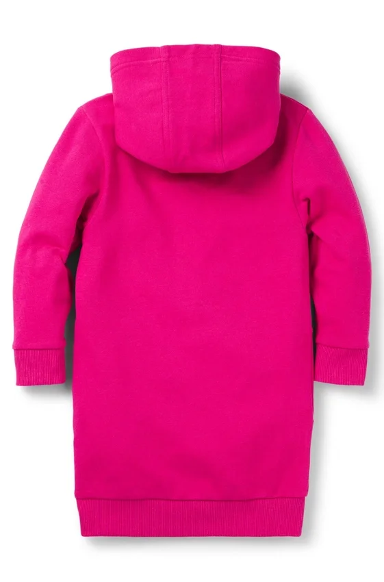 Kids’ long hoodie with varsity-style logo Kids’ long hoodie with varsity-style logo