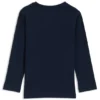 Kids’ long-sleeved contrast-logo T-shirt in cotton