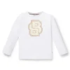 Kids’ long-sleeved cotton T-shirt with Double B monogram
