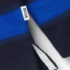 Kids’ long-sleeved polo shirt with stripes and logo