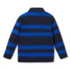 Kids’ long-sleeved polo shirt with stripes and logo