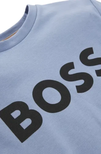 Kids’ long-sleeved T-shirt in cotton with logo print