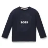 Kids’ long-sleeved T-shirt in cotton with signature artwork