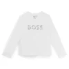 Kids’ long-sleeved T-shirt with signature-stripe details