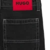 Kids’ loose-fit jeans in black denim