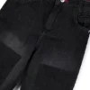 Kids’ loose-fit jeans in black denim