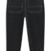 Kids’ loose-fit jeans in black denim