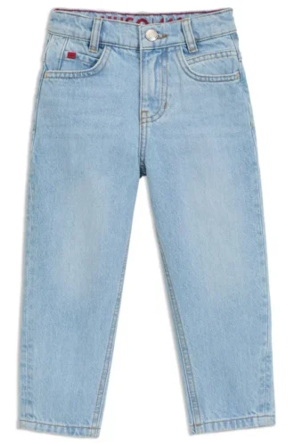 Kids’ loose-fit jeans in blue denim