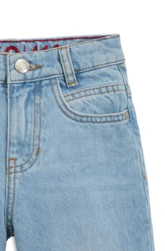 Kids’ loose-fit jeans in blue denim