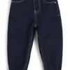 Kids’ loose-fit jeans in blue rinse-washed denim