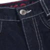 Kids’ loose-fit jeans in blue rinse-washed denim