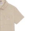 Kids’ loose-fit shirt in linen and cotton