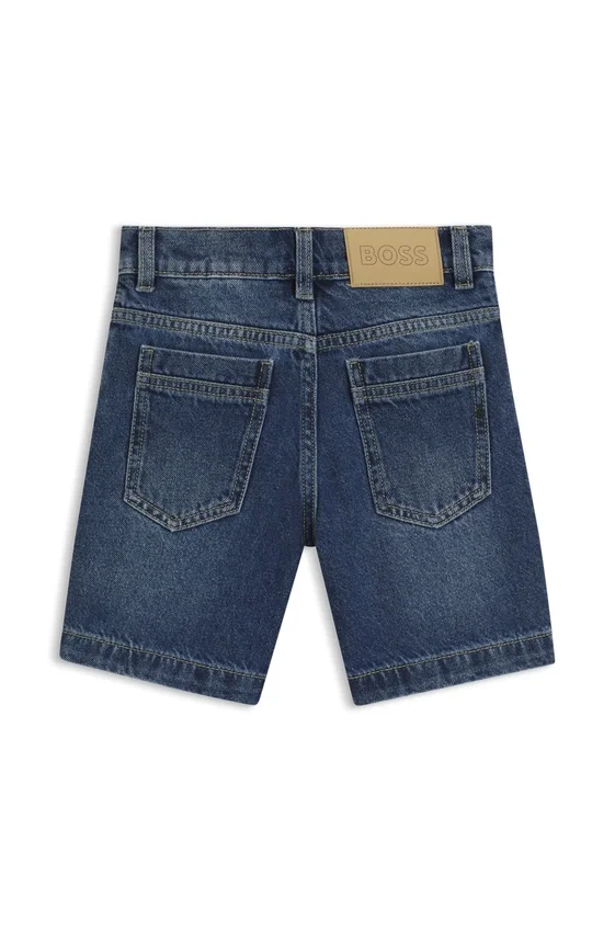 Kids’ loose-fit shorts in blue cotton denim Kids’ loose-fit shorts in blue cotton denim