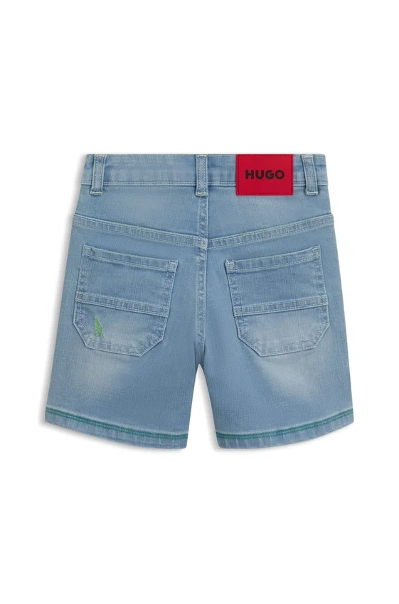 Kids’ loose-fit shorts in blue denim Kids’ loose-fit shorts in blue denim