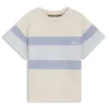 Kids’ loose-fit T-shirt with color-block stripes Kids’ loose-fit T-shirt with color-block stripes