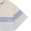 Kids’ loose-fit T-shirt with color-block stripes Kids’ loose-fit T-shirt with color-block stripes
