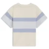 Kids’ loose-fit T-shirt with color-block stripes Kids’ loose-fit T-shirt with color-block stripes