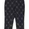 Kids’ loose-fit tracksuit bottoms with stacked-logo print