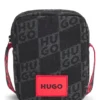 Kids’ messenger bag with stacked-logo print Kids’ messenger bag with stacked-logo print