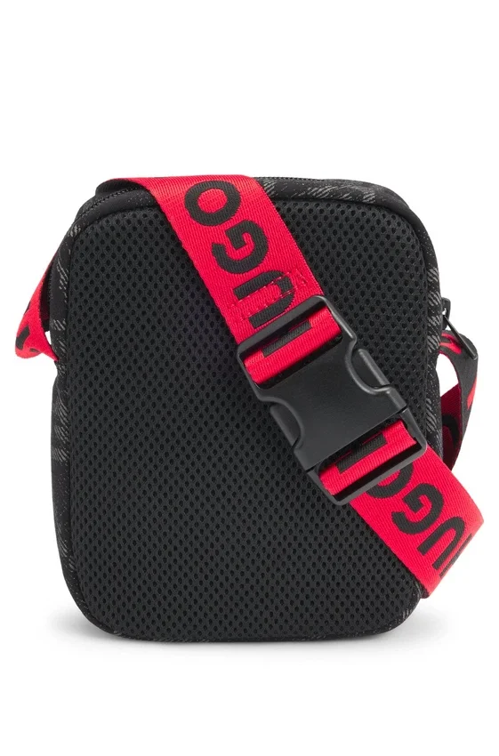 Kids’ messenger bag with stacked-logo print Kids’ messenger bag with stacked-logo print