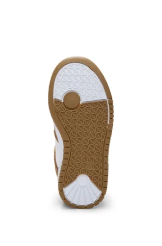 Kids’ mixed-material high-top trainers with logo details