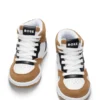 Kids’ mixed-material high-top trainers with logo details Kids’ mixed-material high-top trainers with logo details