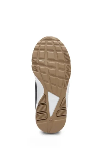 Kids’ mixed-material trainers with branded elastic