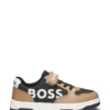 Kids’ mixed-material trainers with leather and waxed canvas Kids’ mixed-material trainers with leather and waxed canvas