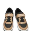 Kids’ mixed-material trainers with leather and waxed canvas Kids’ mixed-material trainers with leather and waxed canvas