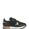 Kids’ mixed-material trainers with mesh and leather