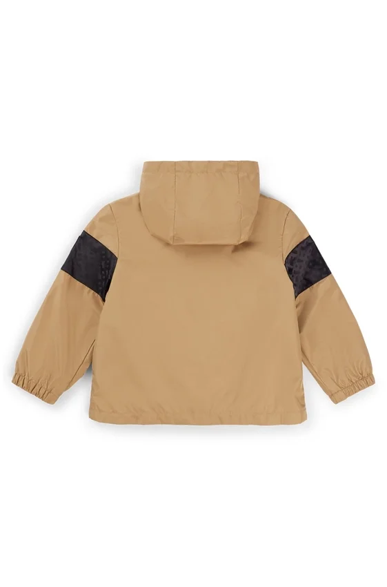 Kids’ monogram-band windbreaker with waterproof finish Kids’ monogram-band windbreaker with waterproof finish