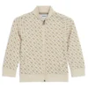 Kids’ monogram-print jacket with zip front