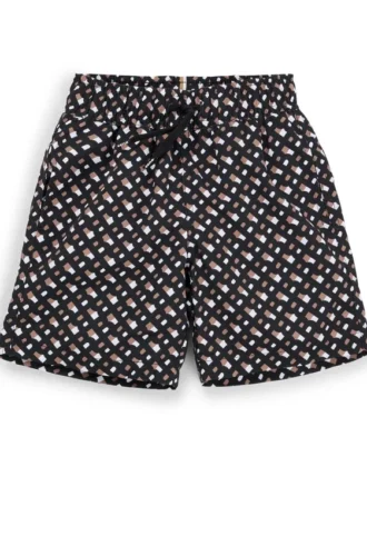 Kids’ monogram swim shorts in quick-drying fabric