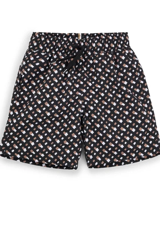 Kids’ monogram swim shorts in quick-drying fabric Kids’ monogram swim shorts in quick-drying fabric