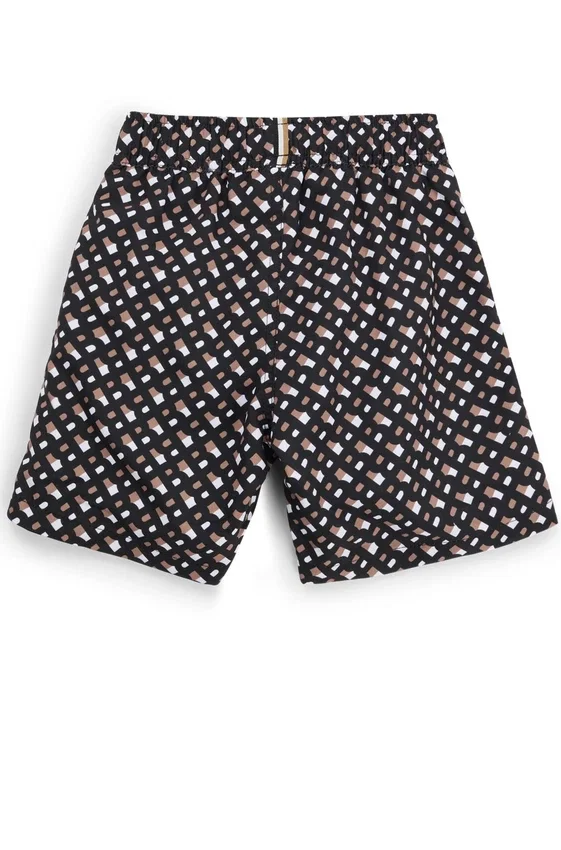 Kids’ monogram swim shorts in quick-drying fabric Kids’ monogram swim shorts in quick-drying fabric