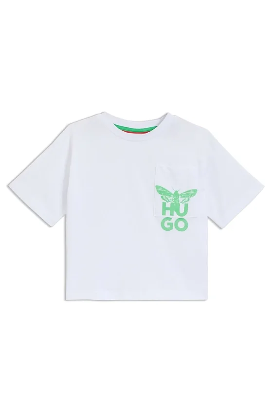 Kids’ moth-artwork T-shirt in cotton Kids’ moth-artwork T-shirt in cotton