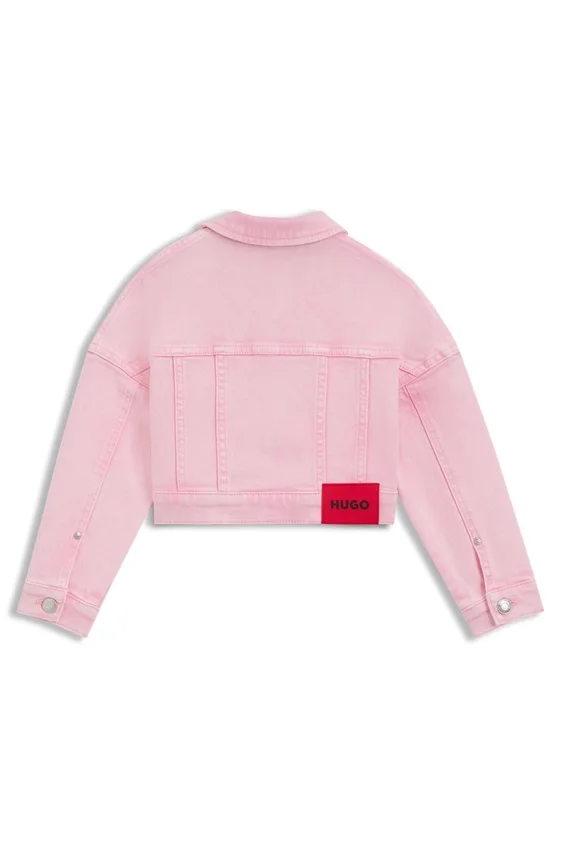 Kids’ overdyed jacket in stretch-cotton denim Kids’ overdyed jacket in stretch-cotton denim
