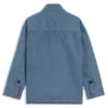 Kids’ overshirt in blue cotton denim