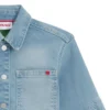 Kids’ overshirt in blue denim