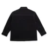 Kids’ overshirt in stretch cotton with red logo label Kids’ overshirt in stretch cotton with red logo label