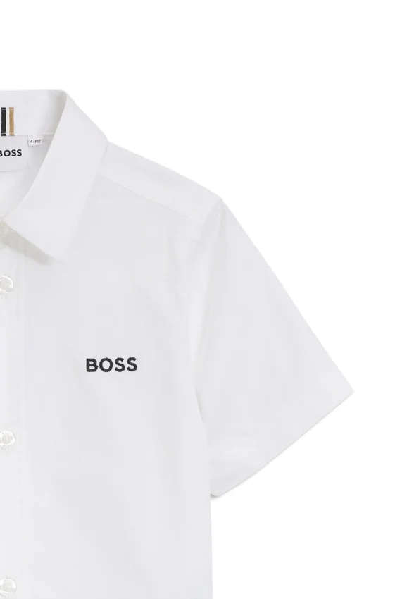 Kids’ Oxford cotton shirt with embroidered logo Kids’ Oxford cotton shirt with embroidered logo