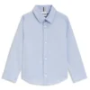 Kids’ Oxford-cotton shirt with logo embroidery