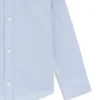 Kids’ Oxford-cotton shirt with logo embroidery