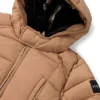Kids’ padded jacket with rubber-effect logo badge