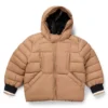 Kids’ padded jacket with rubber-effect logo badge
